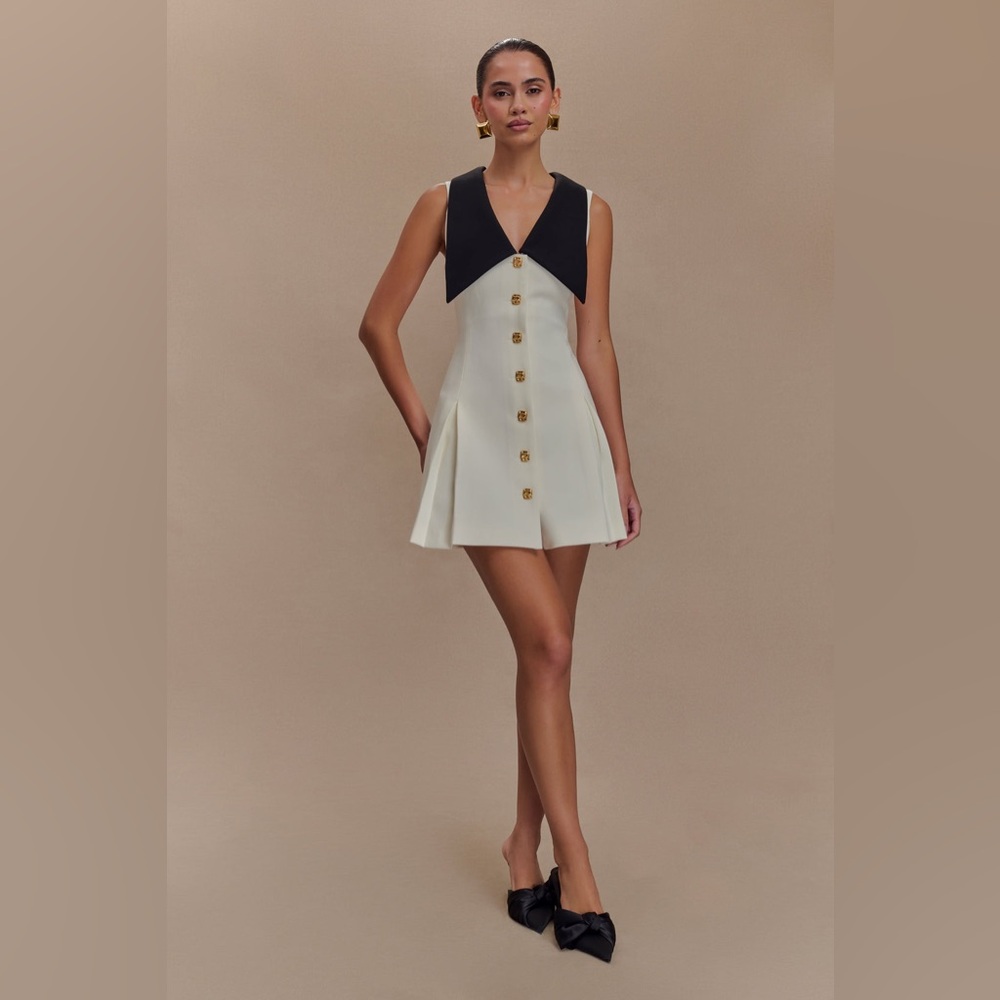 Meshki Oli Sleeveless Contrast Mini Dress